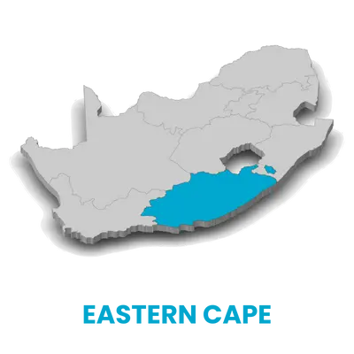Map of Eastern Cape South Africa