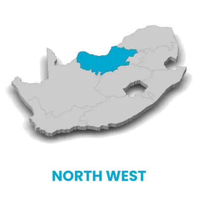 Map of North West South Africa