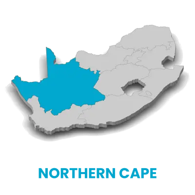 Map of Northern Cape South Africa